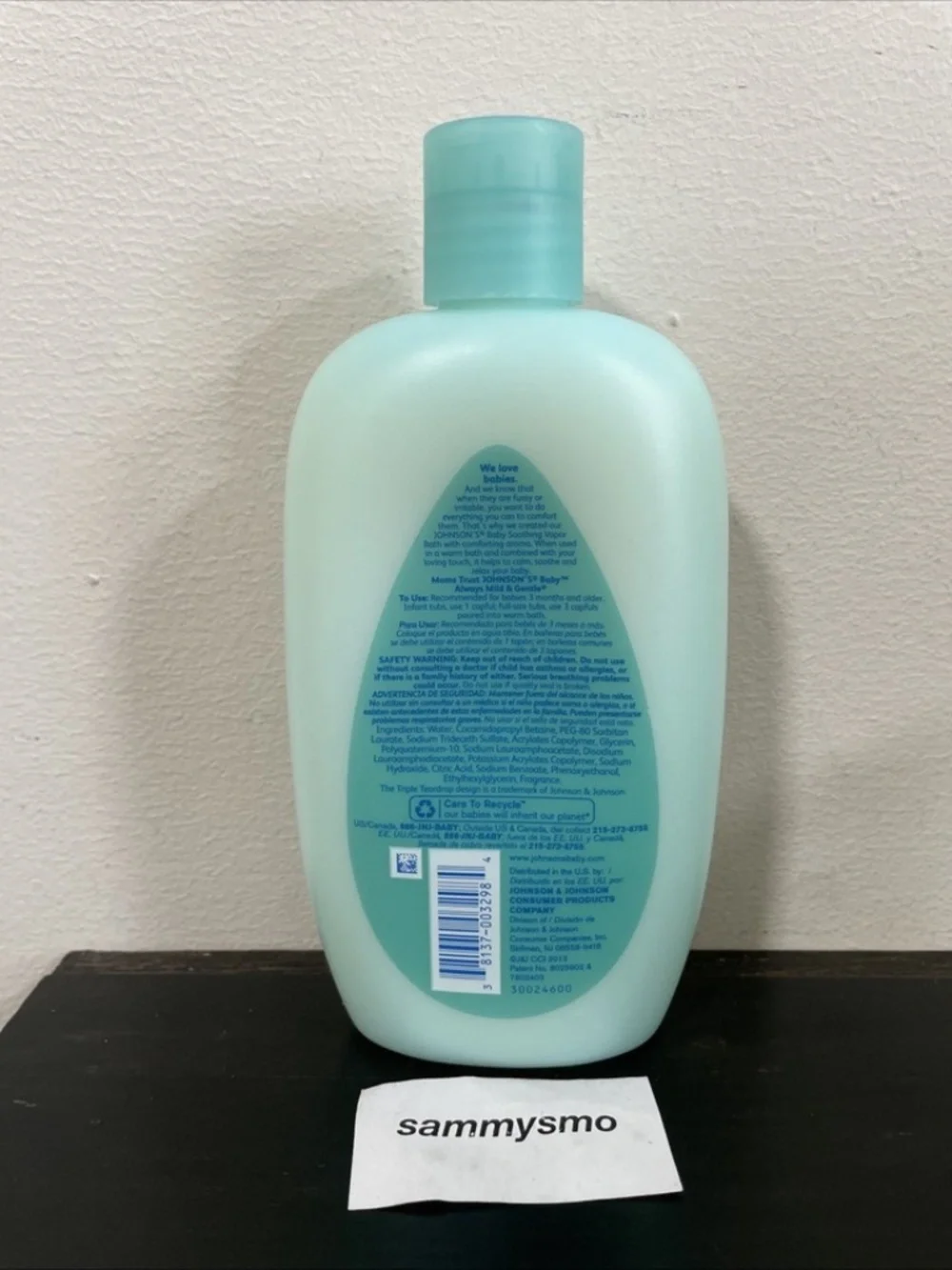 Johnson's Baby Soothing Vapor Bath, Comforts Fussy Babies 15oz.